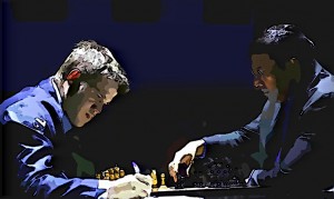 Carlsen ergriff die Initiative und gewann die 2. Partie.