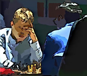 Anands Vorbereitung brachte Carlsen ins Schwitzen und auf die Verliererstraße.