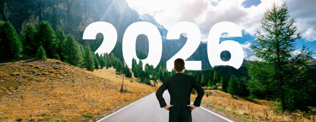 Symbolische Darstellung einer strategischen Ausrichtung auf Resilienz und Wettbewerbsfähigkeit im Jahr 2026